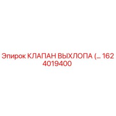 1624019400 КЛАПАН ВЫХЛОПА Epiroc