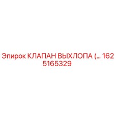 1625165329 КЛАПАН ВЫХЛОПА Epiroc
