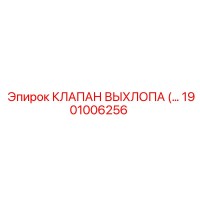 1901006256 КЛАПАН ВЫХЛОПА Epiroc