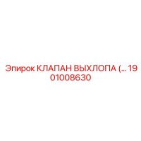 1901008630 КЛАПАН ВЫХЛОПА Epiroc