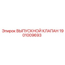 1901009693 ВЫПУСКНОЙ КЛАПАН Epiroc