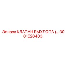 3001528403 КЛАПАН ВЫХЛОПА Epiroc