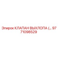 9771098529 КЛАПАН ВЫХЛОПА Epiroc