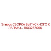 1903257090 СБОРКА ВЫПУСКНОГО КЛАПАНА Epiroc