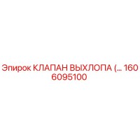 1606095100 КЛАПАН ВЫХЛОПА Epiroc