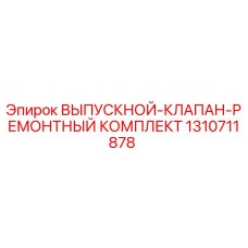 1310711878 ВЫПУСКНОЙ-КЛАПАН-РЕМОНТНЫЙ КОМПЛЕКТ Epiroc