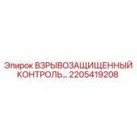 2205419208 ВЗРЫВОЗАЩИЩЕННЫЙ КОНТРОЛЬ Epiroc