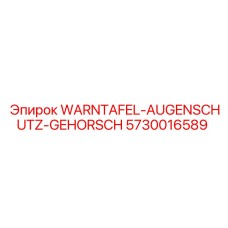 5730016589 WARNTAFEL-AUGENSCHUTZ-GEHORSCH Epiroc