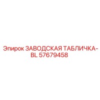 57679458 ЗАВОДСКАЯ ТАБЛИЧКА-BL Epiroc