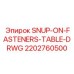 2202760500 SNUP-ON-FASTENERS-TABLE-DRWG Epiroc