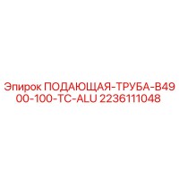 2236111048 ПОДАЮЩАЯ-ТРУБА-B4900-100-TC-ALU Эпирок