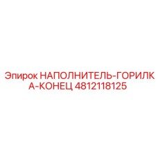 4812118125 НАПОЛНИТЕЛЬ-ГОРИЛКА-КОНЕЦ Epiroc
