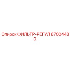 87004480 ФИЛЬТР-РЕГУЛ Epiroc