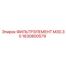 1630800579 ФИЛЬТРЭЛЕМЕНТ M30.30 Epiroc