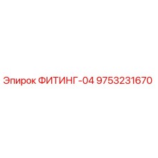 9753231670 ФИТИНГ-04 Epiroc