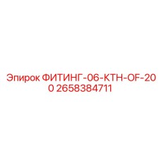 2658384711 ФИТИНГ-06-КТН-OF-200 Epiroc