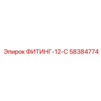 58384774 ФИТИНГ-12-С Epiroc