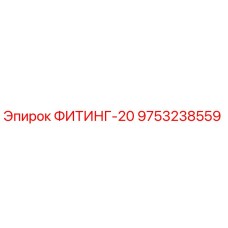 9753238559 ФИТИНГ-20 Epiroc