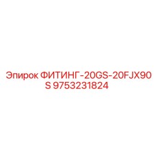 9753231824 ФИТИНГ-20GS-20FJX90S Epiroc