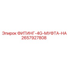 2657927808 ФИТИНГ-4G-МУФТА-НА Epiroc