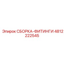 4812222545 СБОРКА-ФИТИНГИ (Epiroc)