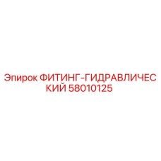 58010125 ФИТИНГ-ГИДРАВЛИЧЕСКИЙ Epiroc