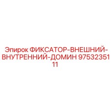 9753235111 ФИКСАТОР-ВНЕШНИЙ-ВНУТРЕННИЙ-ДОМИН Эпирок