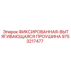 9753217477 ФИКСИРОВАННАЯ-ВЫТЯГИВАЮЩАЯСЯ ПРОУШИНА Epiroc