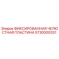 5730000331 ФИККСИРОВАННАЯ ЧЕЛЮСТНАЯ ПЛАСТИНА Epiroc