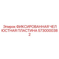 5730000382 ФИКСИРОВАННАЯ ЧЕЛЮСТНАЯ ПЛАСТИНА Epiroc