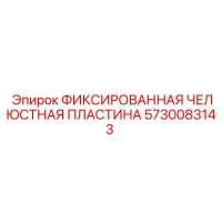 5730083143 ФИКСИРОВАННАЯ ЧЕЛЮСТНАЯ ПЛАСТИНА Epiroc