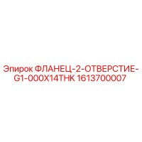 1613700007 ФЛАНЕЦ-2-ОТВЕРСТИЕ-G1-000X14THK Epiroc