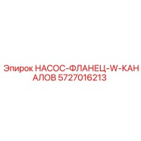 5727016213 НАСОС-ФЛАНЕЦ-W-КАНАЛОВ Epiroc