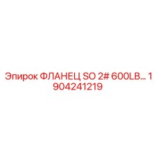 1904241219 ФЛАНЕЦ SO 2# 600LB Epiroc