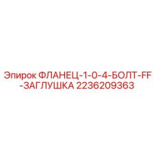 2236209363 ФЛАНЕЦ-1-0-4-БОЛТ-FF-ЗАГЛУШКА Epiroc