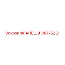 9106175231 ФЛАНЕЦ Epiroc
