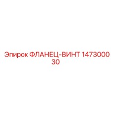 147300030 ФЛАНЕЦ-ВИНТ Epiroc