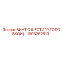 1903262513 ВИНТ С ШЕСТИГР.ГОЛОВКОЙ Epiroc