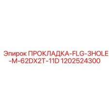 1202524300 ПРОКЛАДКА-FLG-3HOLE-M-62DX2T-11D Epiroc