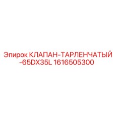 1616505300 КЛАПАН-ТАРЛЕНЧАТЫЙ-65DX35L Epiroc