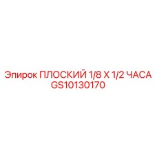 GS10130170 ПЛОСКИЙ 1/8 X 1/2 ЧАСА | Epiroc