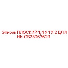 GS23062629 ПЛОСКИЙ 1/4 X 1 X 2 ДЛИНЫ Epiroc