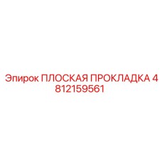 4812159561 ПЛОСКАЯ ПРОКЛАДКА Epiroc