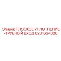 6231634000 ПЛОСКОЕ УПЛОТНЕНИЕ ТРУБНЫЙ ВХОД Epiroc