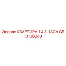 GS10130243 КВАРТИРА 1 X 3 ЧАСА Epiroc