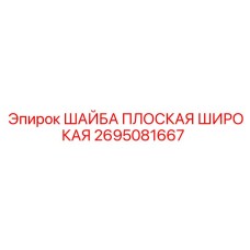 2695081667 ШАЙБА ПЛОСКАЯ ШИРОКАЯ Epiroc