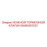 8440301231 НОЖНОЙ ТОРМОЗНОЙ КЛАПАН Epiroc