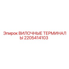 Высокотемпературные вилочные терминалы 2205414103 Epiroc
