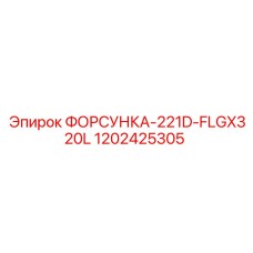 1202425305 ФОРСУНКА-221D-FLGX320L Epiroc