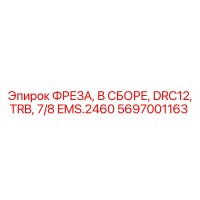 5697001163 ФРЕЗА, В СБОРЕ, DRC12, TRB, 7/8 EMS.2460 Эпирок